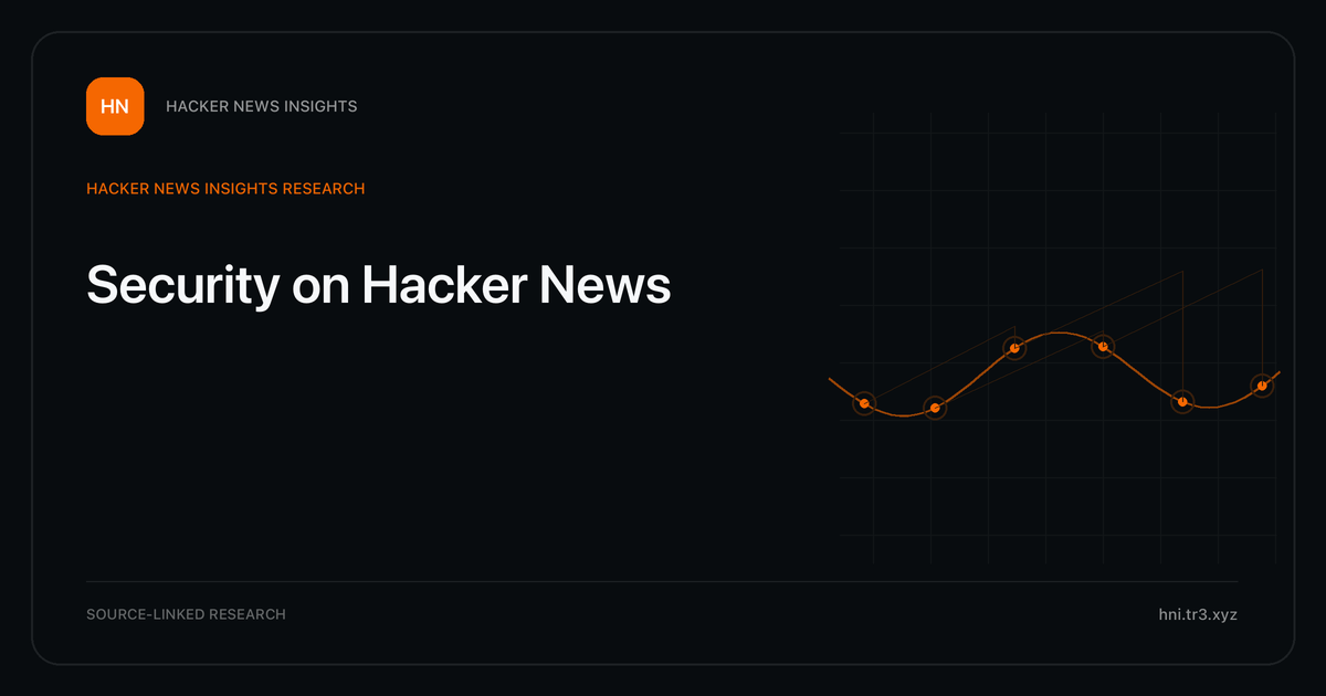 Visual guide to Security on Hacker News: How Security changed in Hacker News story titles from 2007 through 2026, with annual title share, peak year, sources, and coverage limits.